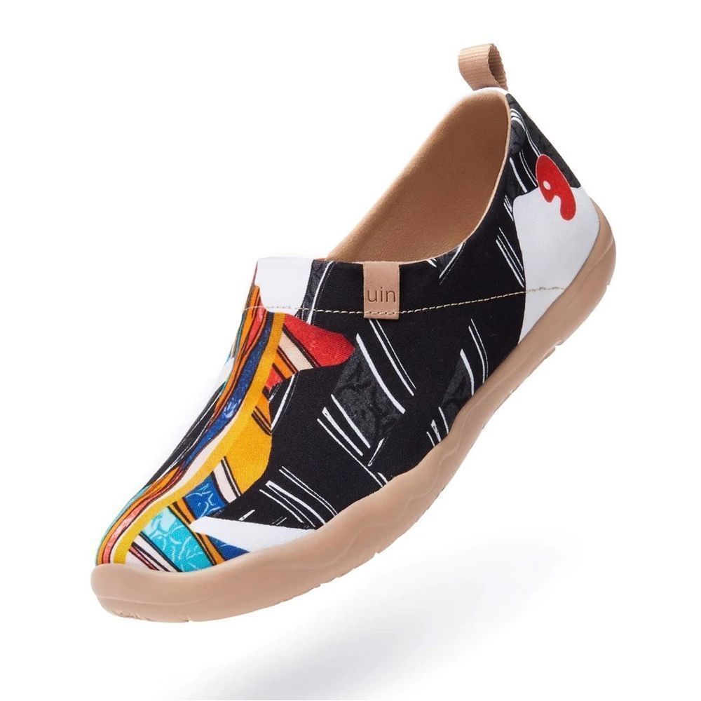 UIN Women's Slip Ons Canvas Lightweight Casual Loafers Shoes (Reindeer Dream) - Picture 5 of 6